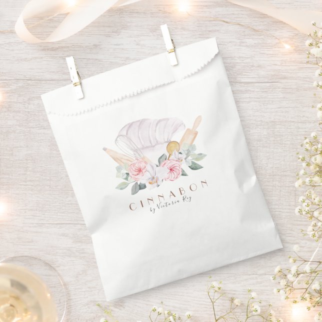 Minimalistic | Watercolor | Bakery | Caterer Favour Bags (Clipped)
