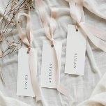 Minimalistic Wedding Name Tag Place Cards<br><div class="desc">Please note: these place cards do need to be trimmed by hand at home! There are cut lines on the back to help you cut the place cards evenly. Cards will not come pre-trimmed!</div>