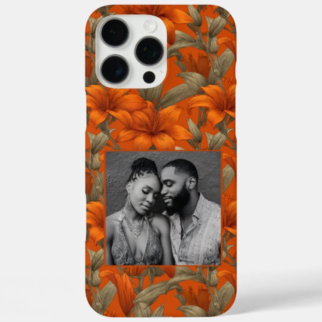 Minimalistic Women Gift Lillies Custom  Case-Mate iPhone Case (Back)