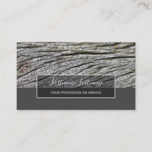 Minimalistic wooden grey rectangle stripes busines business card