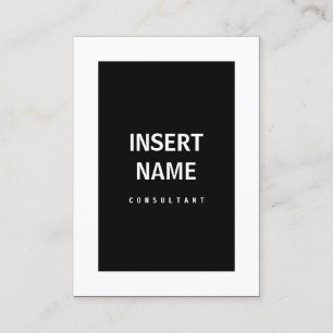 Minimalistisch Modern Border Black and White Business Card