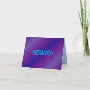 Minimalistisch Ruimtevaart Bedankkaartje - Thank You Card