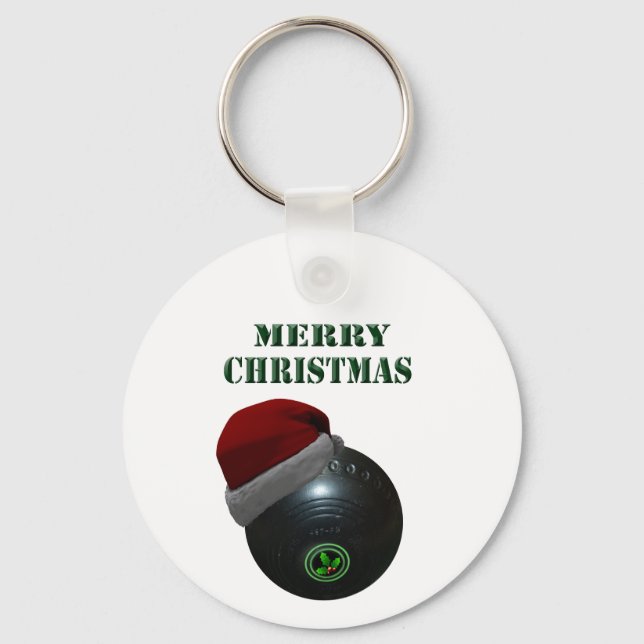 Minimalists Bowls Merry Christmas,  Key Ring (Front)