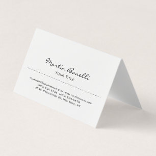 Minimalsit Modern Black & White Trendy Business Card