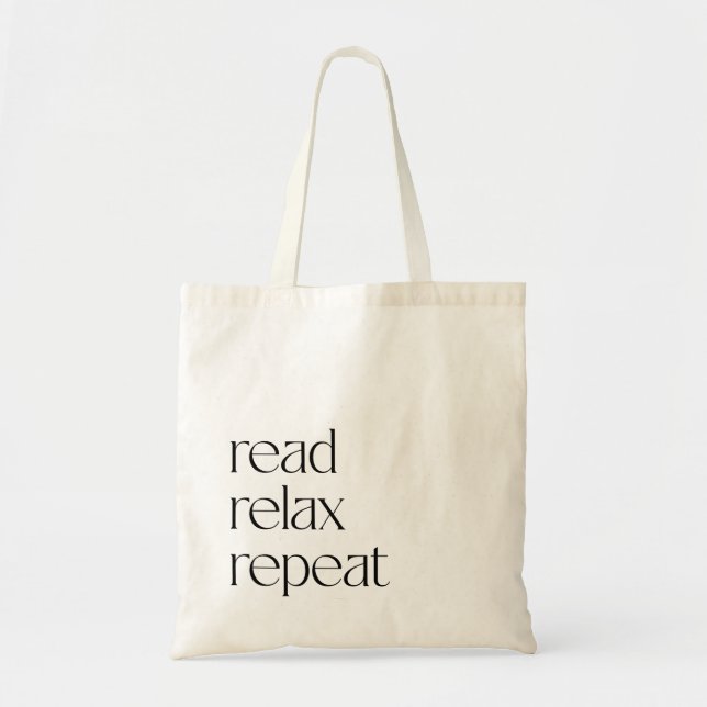 Minimilastic Book Reader Tote  (Front)