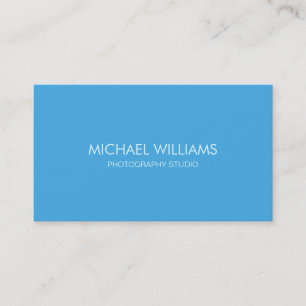 Minimum Simple Professional Elegant Blue Business Card