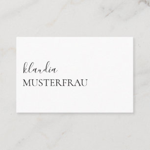 Minimum Standard Business Cards Template -