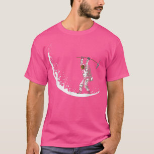 Mining Astronaut Crescent Moon Cosmonaut Miner Ast T-Shirt