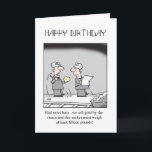 Mining Birthday Card<br><div class="desc">A cheerful greeting card for the employee on your list,  from cartoonist Graham Harrop</div>