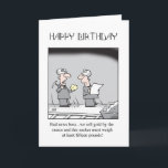 Mining Birthday Card<br><div class="desc">A cheerful greeting card for the employee on your list,  from cartoonist Graham Harrop</div>
