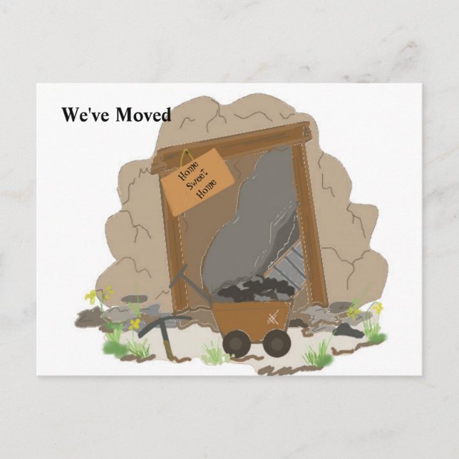 Mining Cave - We've Moved Announcement Postcard (Front)