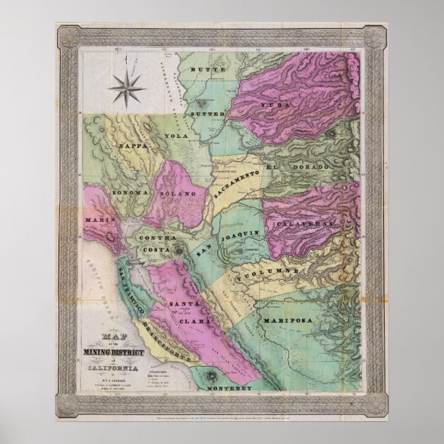 Mining District of California Poster (Front)