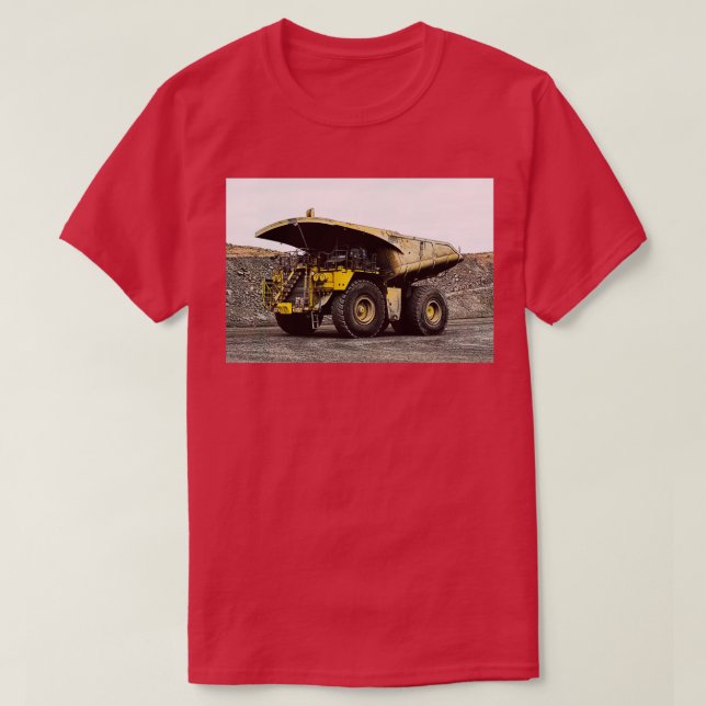 Mining Dump Truck Caterpillar T-Shirt (Design Front)