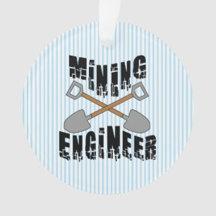 Mining Engineer Crossed Shovels Ornament