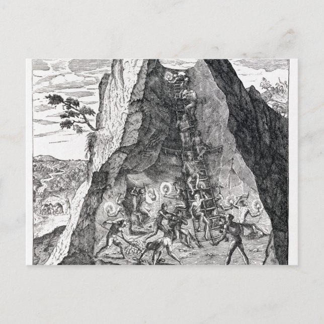 Mining', Frankfurt, 1602 Postcard (Front)