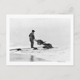 Mining on Beach at Nome, Alaska Photograph Postcard