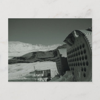 mining tank1 postcard