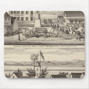 Mininger, Dennis & Hauschildt residences Mouse Mat