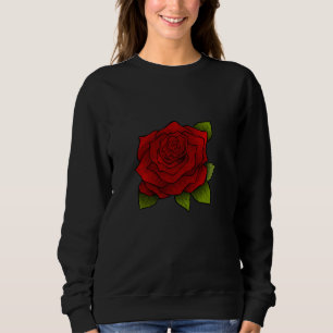 Mininimalism Red Rose Sweatshirt