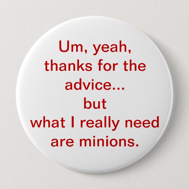 Minions 10 Cm Round Badge (Front)
