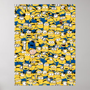 Minions: The Rise of Gru   Enless Minions Pattern Poster
