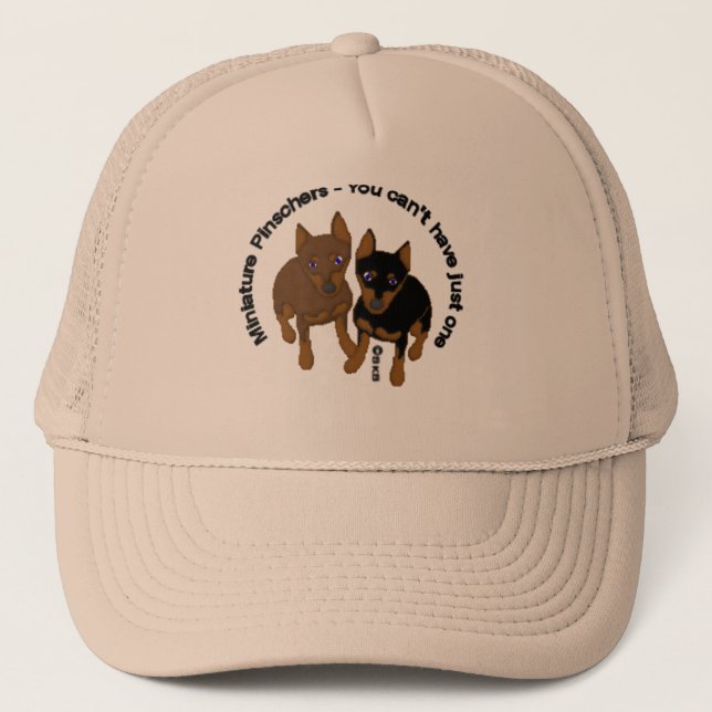 minipin1 trucker hat (Front)