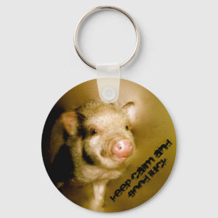 Minish wine "Keep calm and good luck" Key Ring