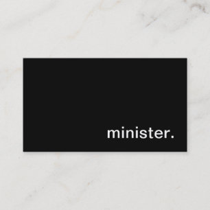 Minister Business Card