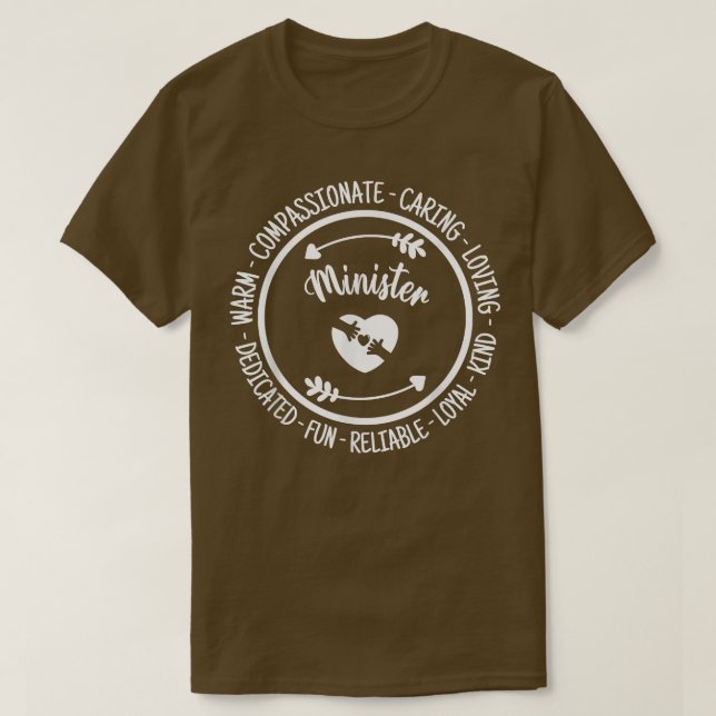 Minister Funny Appreciation Quotes  T-Shirt (Design Front)