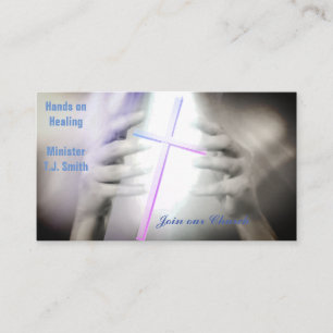 Minister Light Cross Business Cards Business Cards