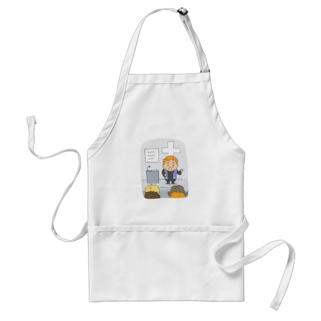 Minister Preaching to Congregation Standard Apron (Front)
