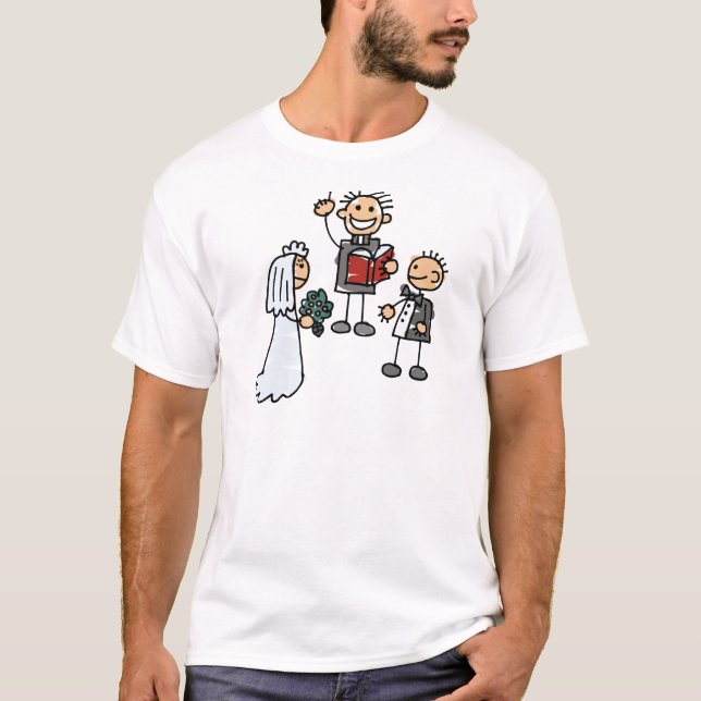 Minister Priest Reverend Performs Wedding Ceremony T-Shirt (Front)