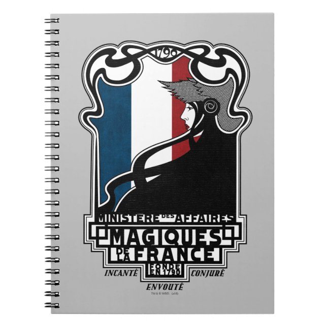 Ministère des Affaires Magiques de la France Logo Notebook (Front)
