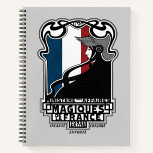 Ministère des Affaires Magiques de la France Logo Notebook