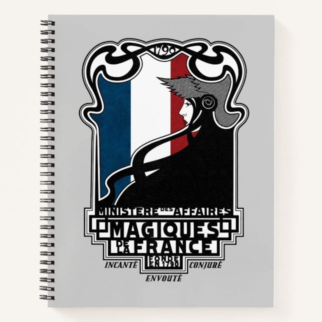 Ministère des Affaires Magiques de la France Logo Notebook (Front)