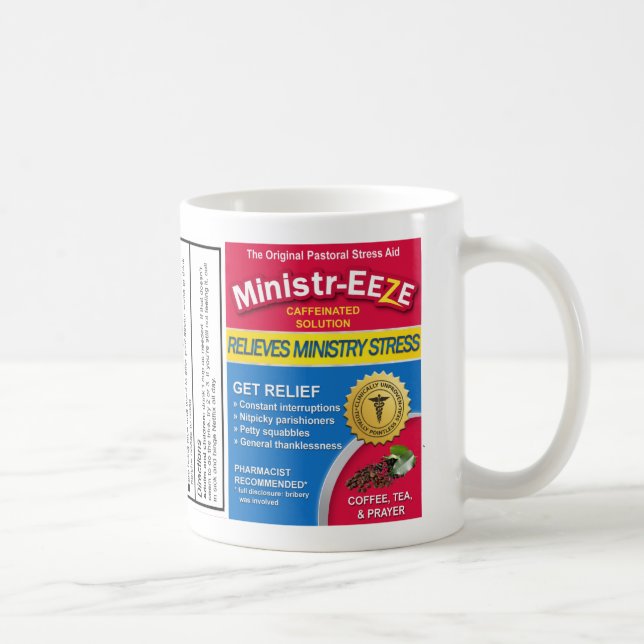 Ministr-Eeze Gift for Pastors Coffee Mug (Right)