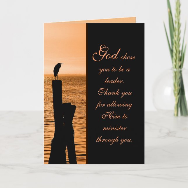 Ministry Appreciation Sunset Card (Front)