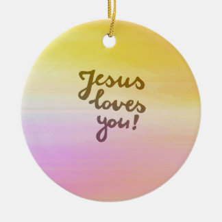 Ministry Jesus loves you Ceramic Tree Decoration