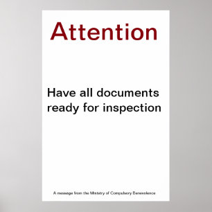 Ministry of Compulsory Benevolence Poster 01