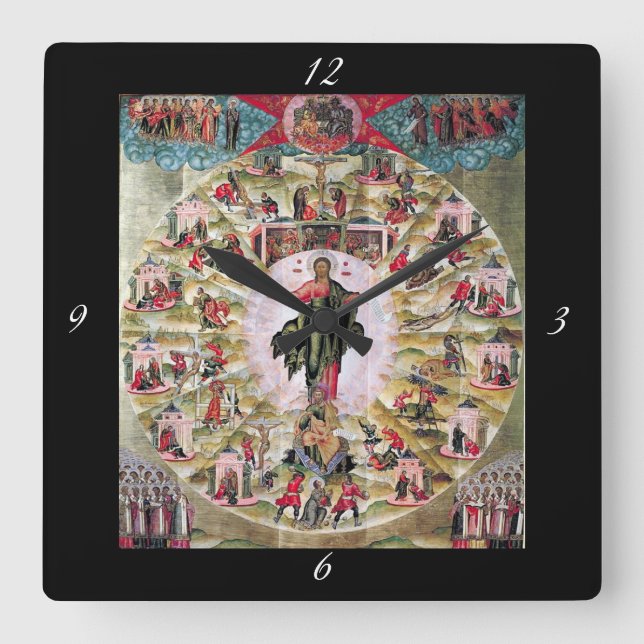 Ministry of the Apostles Square Wall Clock (Front)