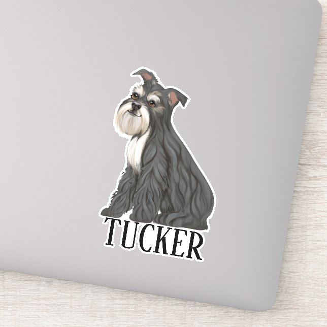 Miniture Schnauzer Personalised name  (Detail)