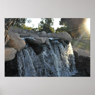 Miniture Water Fall Poster