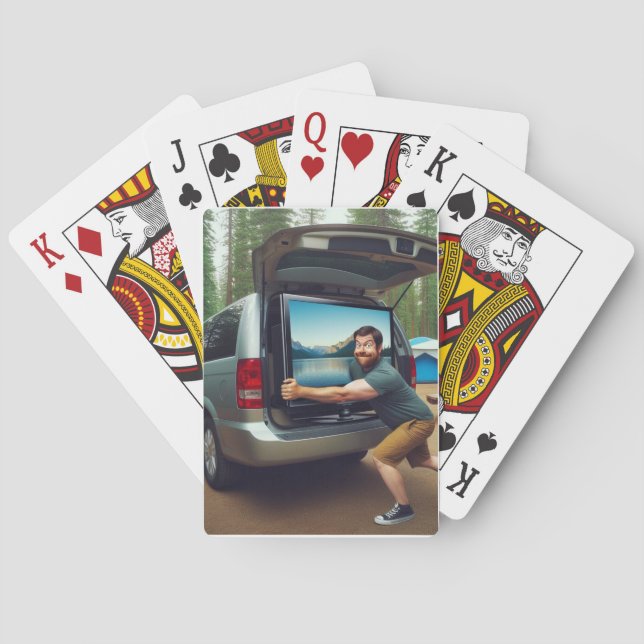 Minivan Camper Gift Playing Cards for Vanlife (Back)