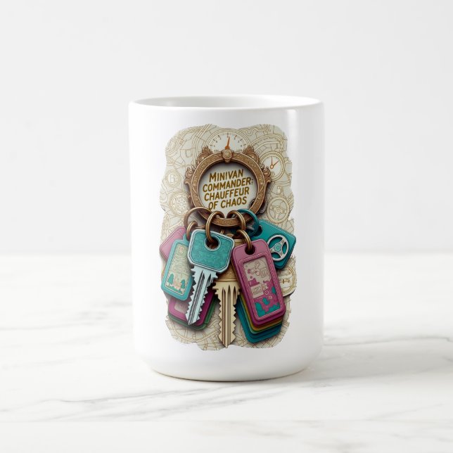 Minivan Commander T Shirt, Chauffeur of Chaos Mug (Center)