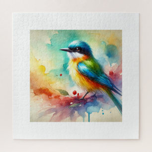 Minivet Bird 031024AREF127 - Watercolor Jigsaw Puzzle