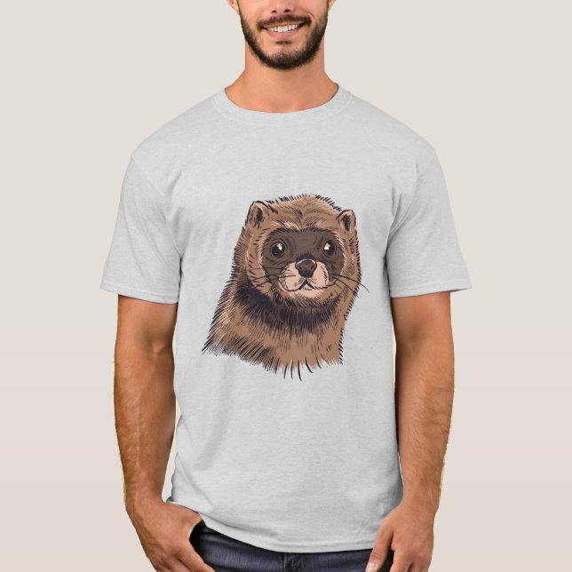 Mink Animal T-Shirt (Front)