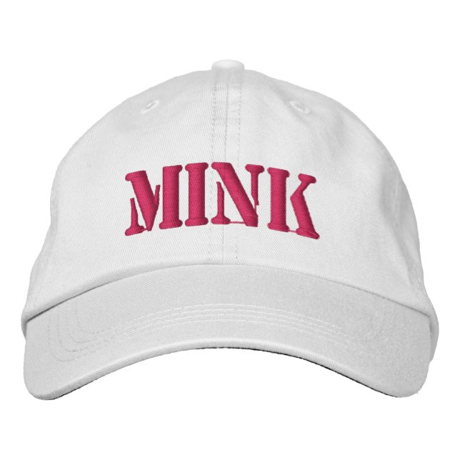 MINK EMBROIDERED HAT (Front)