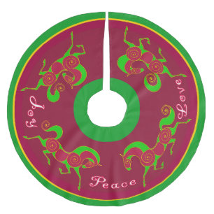 Mink Holidaze 2017 Horse Christmas Tree Skirt