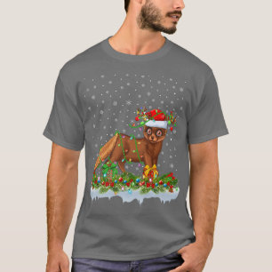 Mink Lover Matching Santa Lighting Mink Christmas T-Shirt