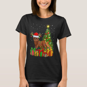 Mink Xmas Holiday Santa Mink Christmas Tree T-Shirt